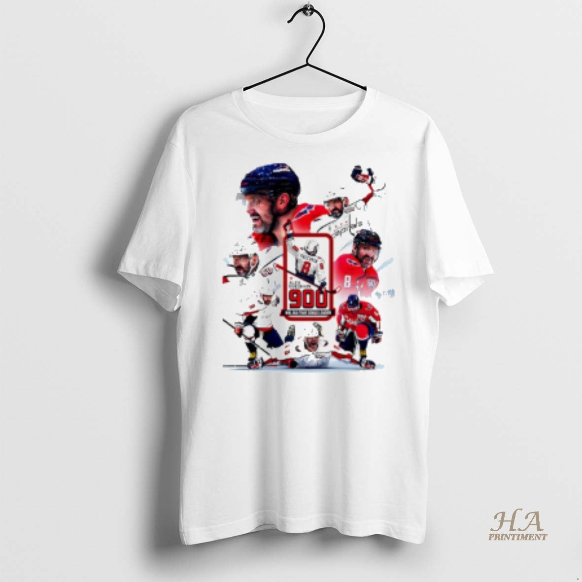 Official Alexander Ovechkin Capitals 900 Goal Nhl All Time Goals Leader Graphic Shirt