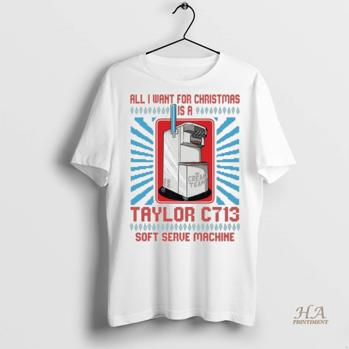 Official All I Want For Christmas Is A Taylor C713 Cream Team Ugly Shirt