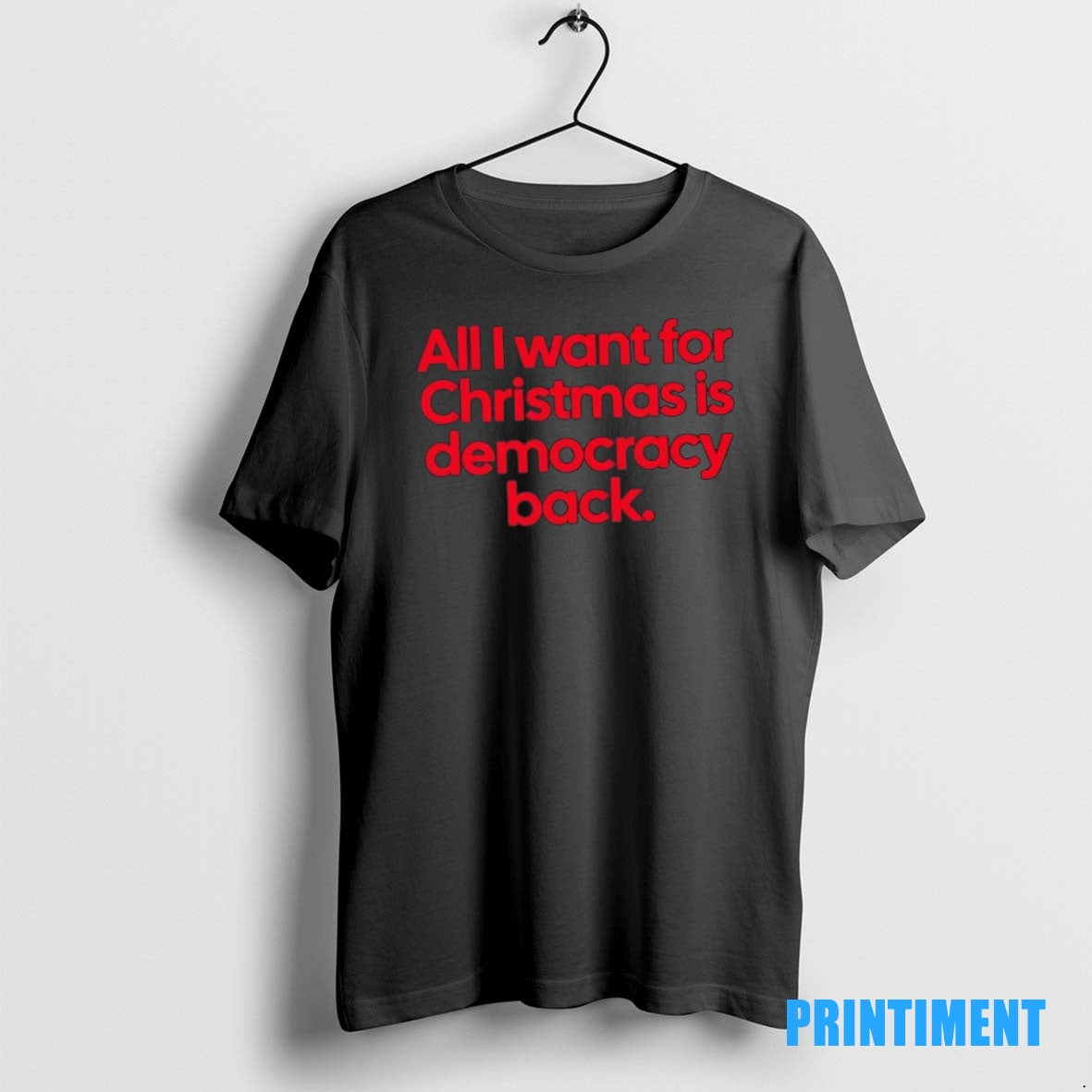 Official All I Want For Christmas Is Democracy Back Tee Sweater