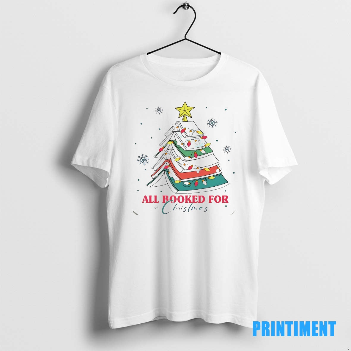 Official All Booked For Christmas Tee Sweater