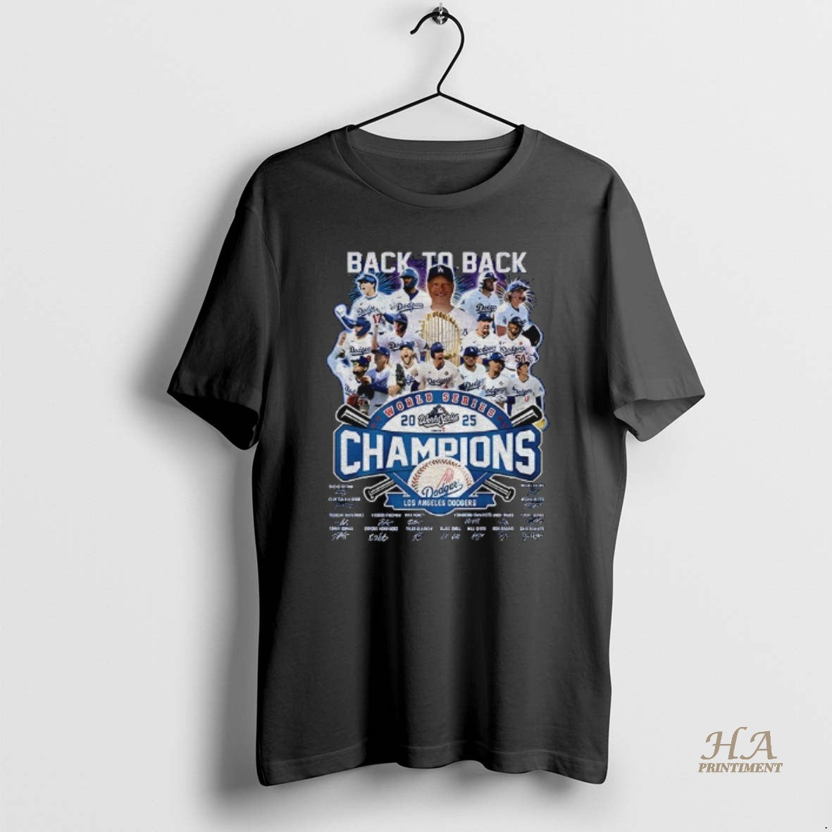Official All Team Back To Back World Series 2025 Champions Los Angeles Dodgers Mlb Signatures
