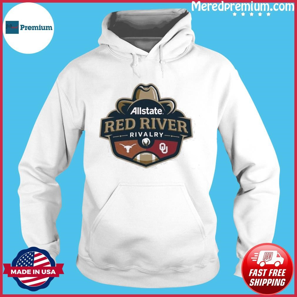 Allstate Red River Rivalry Texas Longhorns Vs Oklahoma Sooners Logo T-Shirt