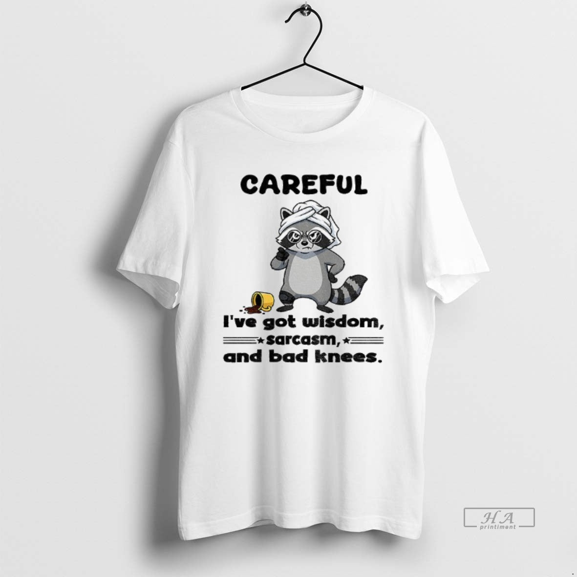 Official Angry Raccoon Careful Ive Got Wisdom Sarcasm And Bad Knees