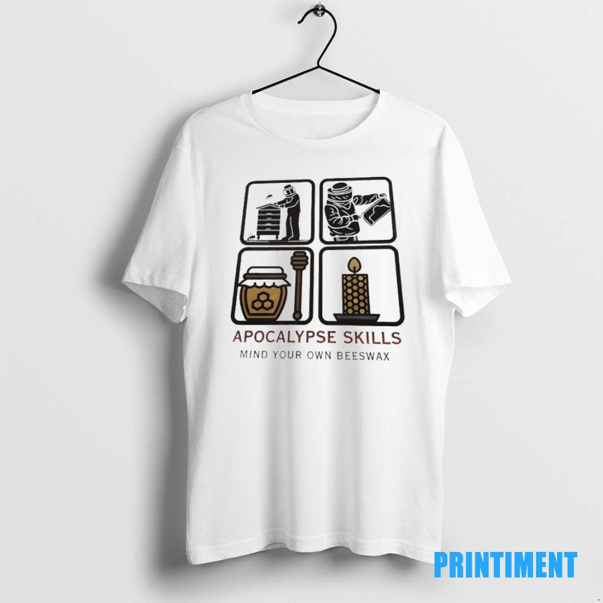 Official Apocalypse Skills Mind Your Own Beeswax Tee Sweater