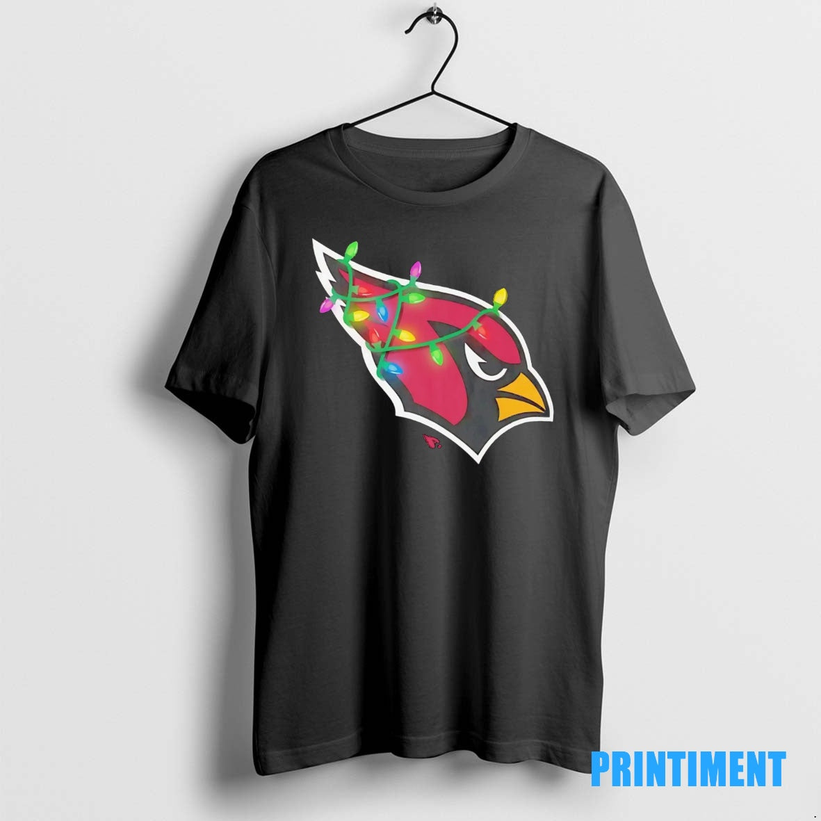 Official Arizona Cardinals Logo Christmas Light Tee Sweater