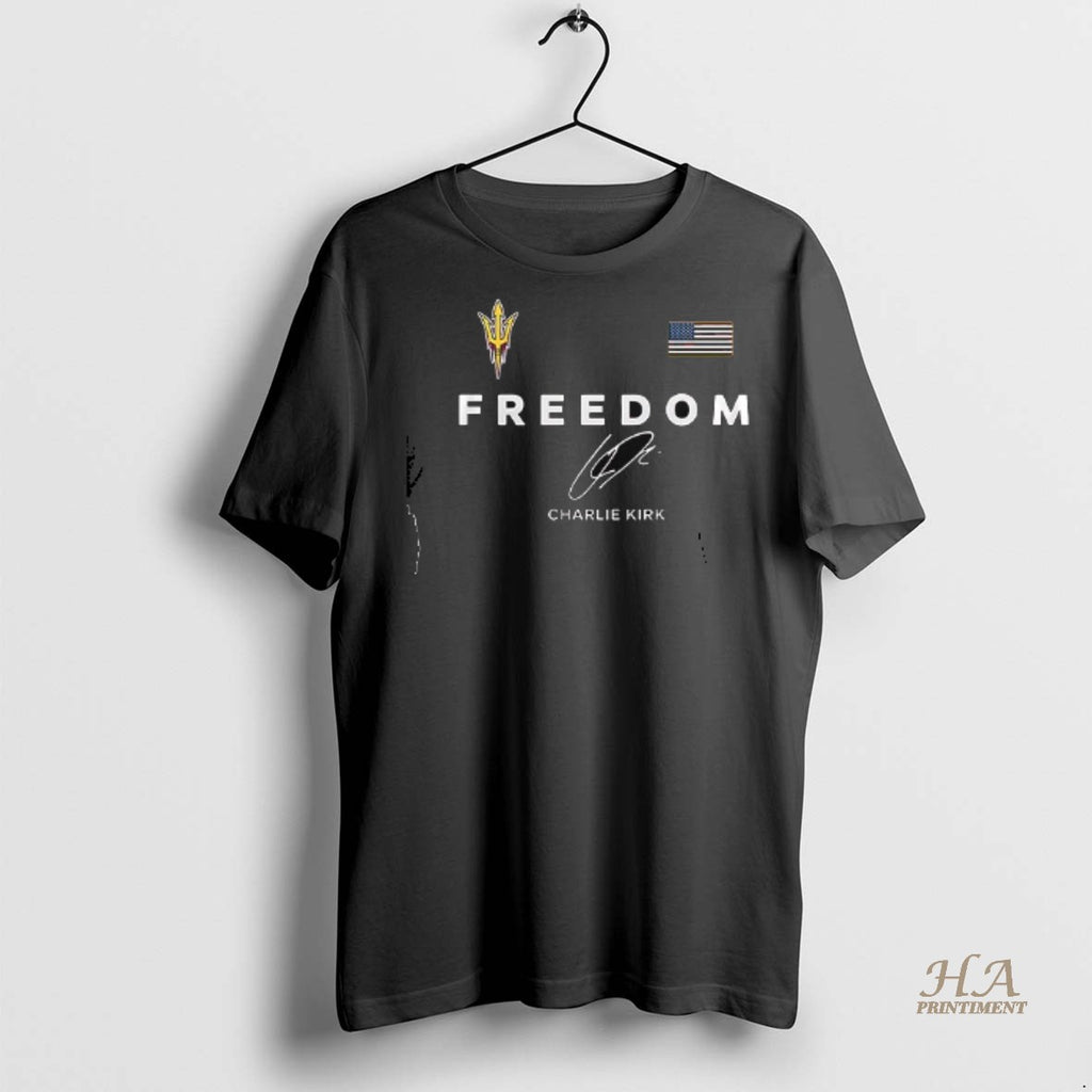 Official Arizona State Sun Devils X Charlie Kirk Freedom Its All About Jesus Signature