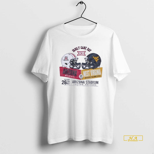 Official Arizona Wildcats Vs West Virginia Mountaineers 2025 Game Day Family Football
