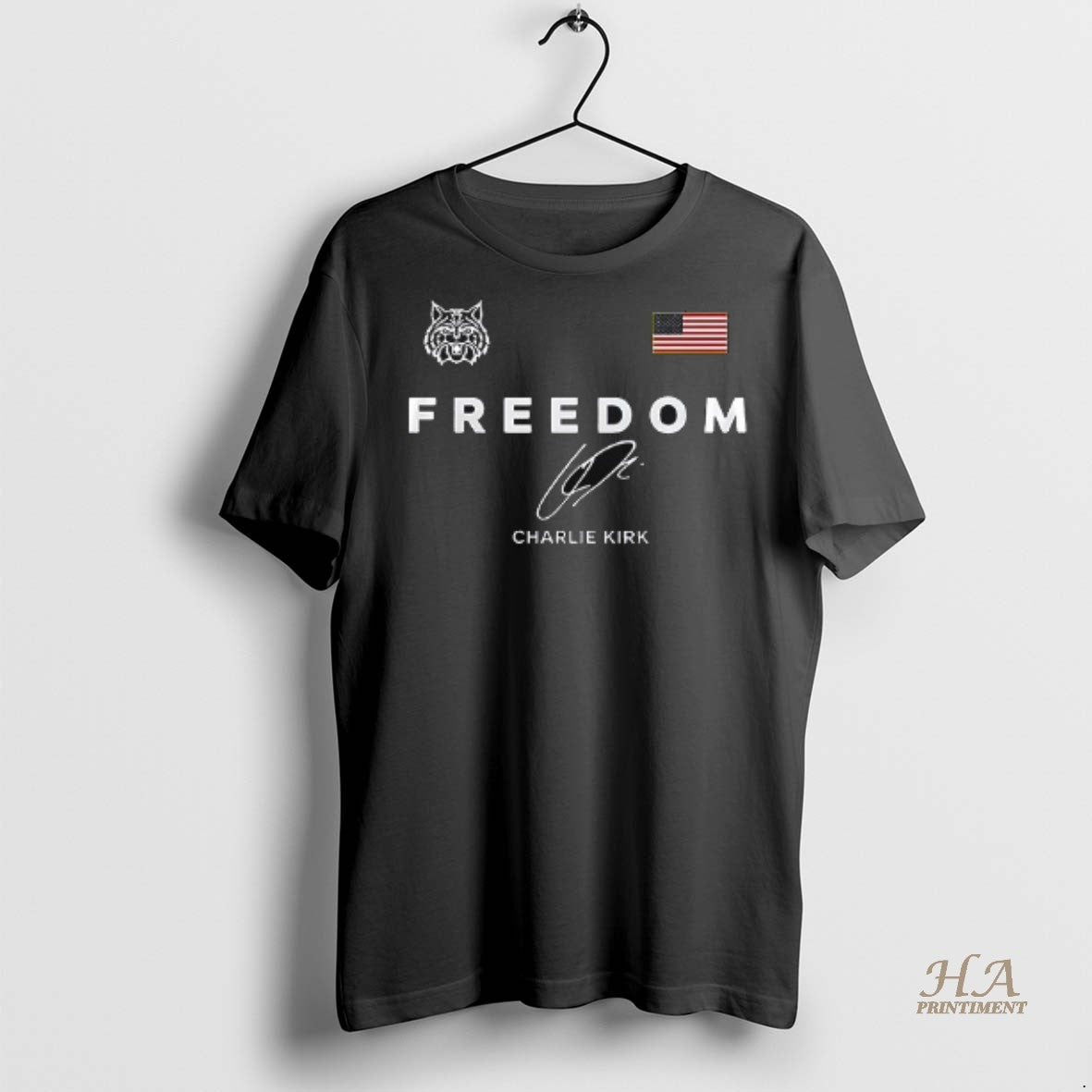 Official Arizona Wildcats X Charlie Kirk Freedom Its All About Jesus Signature Shirt