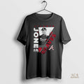 Official Atlanta Braves Chipper Jones Mitchell Ness In The Zone Player Graphic 2025 Long Sleve