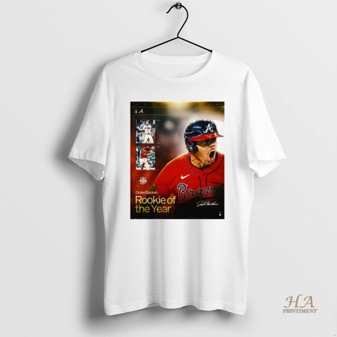 Official Atlanta Braves Drake Baldwin 2025 National League Rookie Of The Year Award Signature