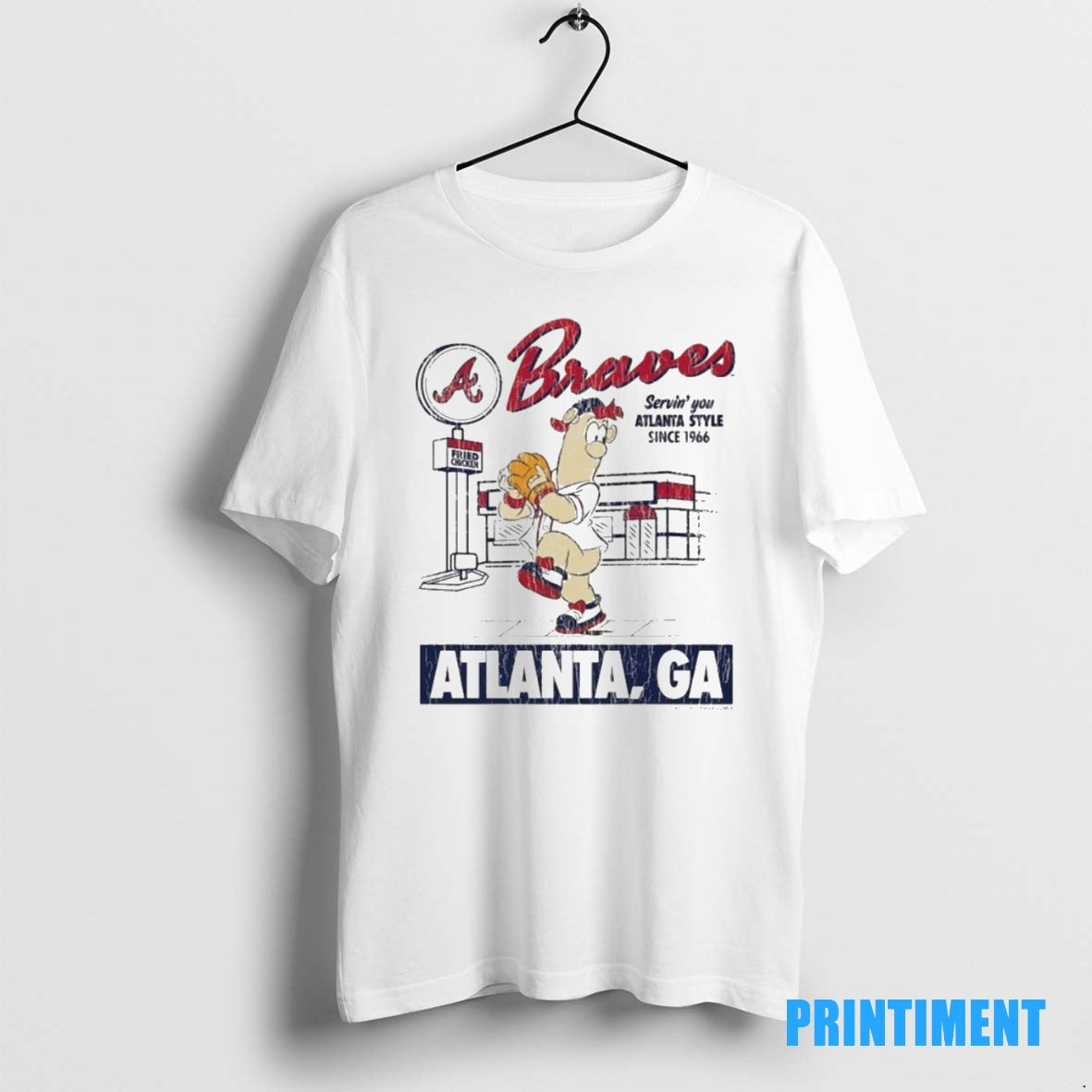 Official Atlanta Braves Mitchell Ness Deli Tee Sweater