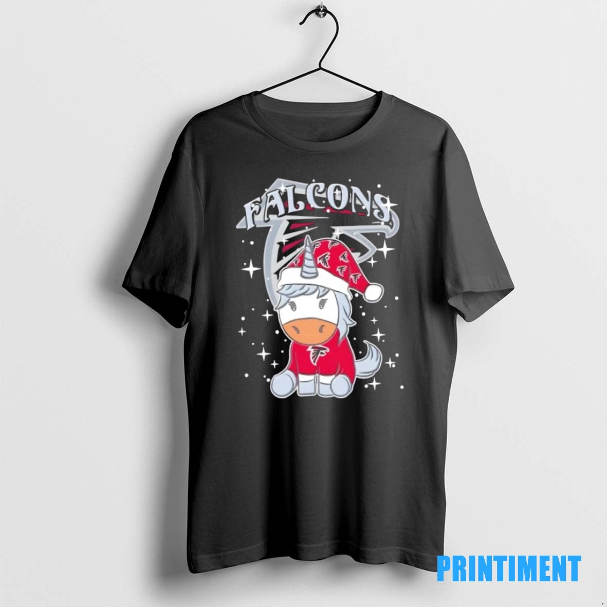 Official Atlanta Falcons Football X Unicorn Merry Christmas Tee Sweater