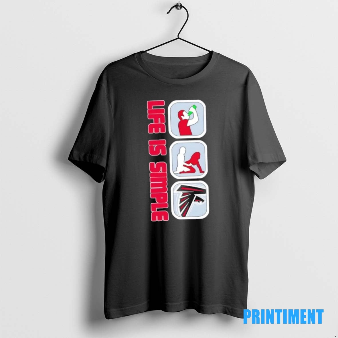 Official Atlanta Falcons Football Life Is Simple Tee Sweater