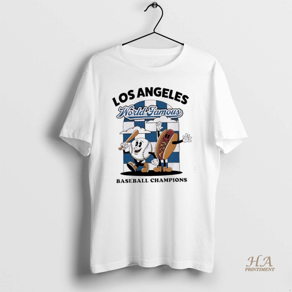 Official Awesome La Dodgers World Series Merch Los Angeles Dodgers World Famous Baseball Champions