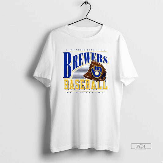 Official Awesome Milwaukee Brewers Cooperstown Collection Winning Time Since 1970