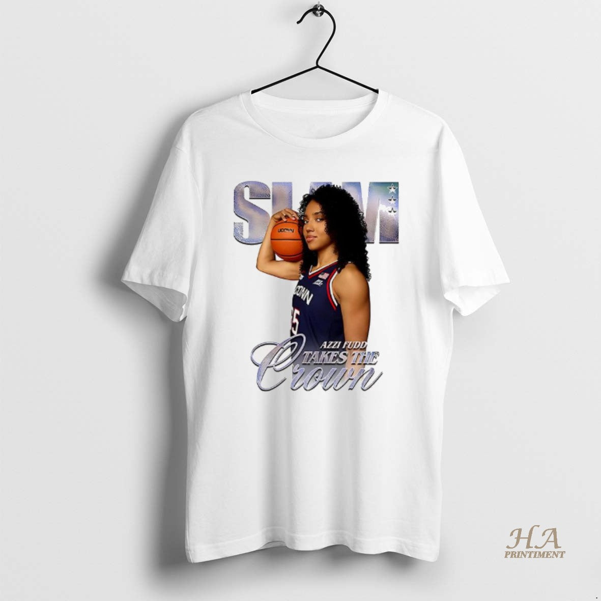 Official Azzi Fudd Uconn Huskies Basketball Slam Take The Crown