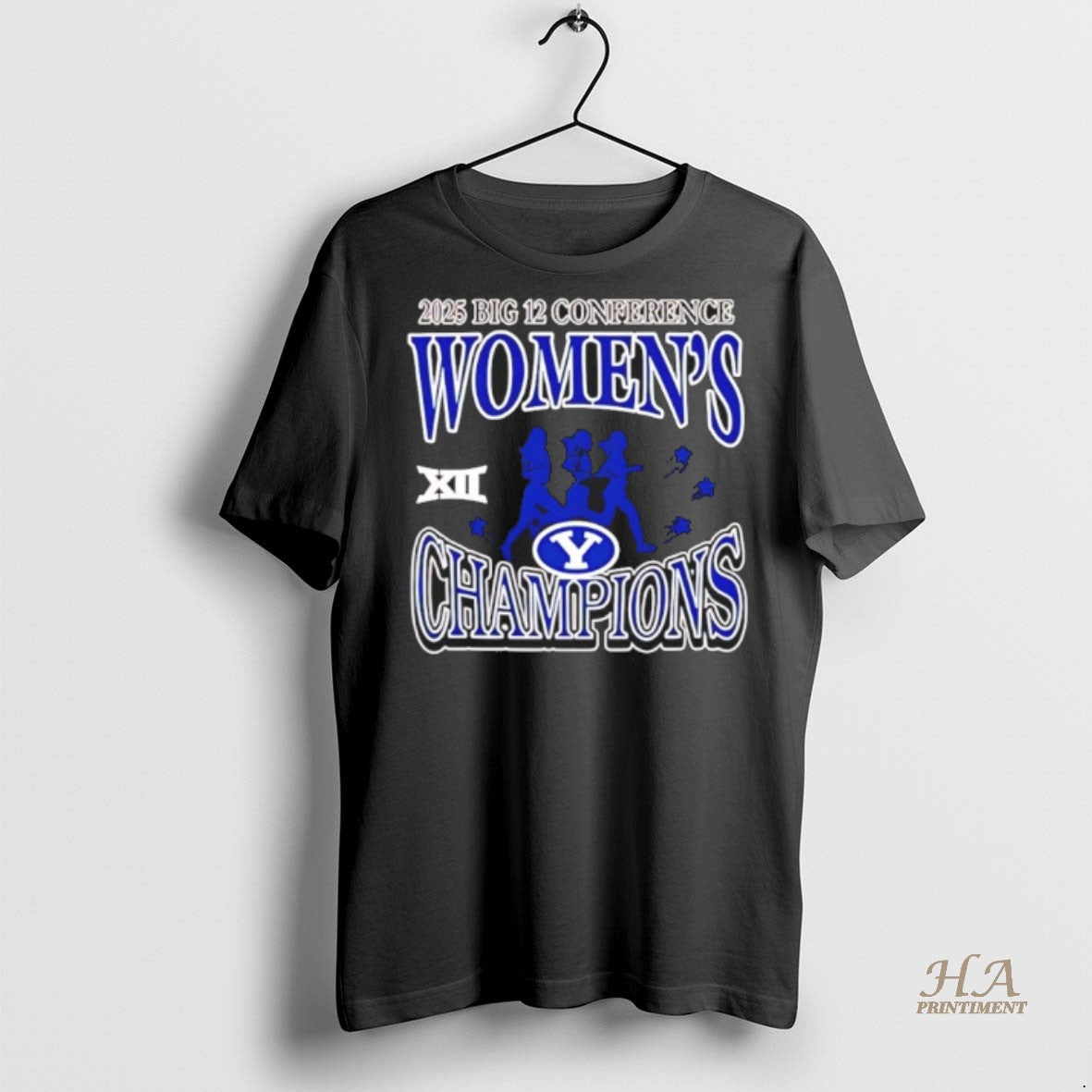 Official Byu Cougars 2025 Big 12 Womens Cross Country Champions No Shirt