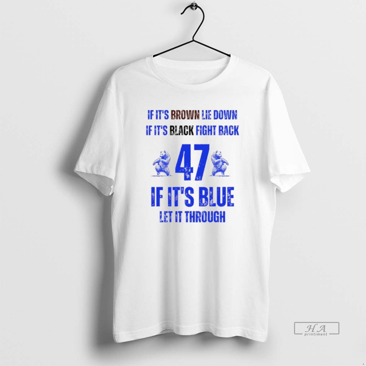 Official Byu Cougars Football If Its Brown Lie Down If Its Black Fight Back 47