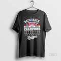 Official Back 2 Back 2024 2025 Los Angeles Dodgers Champions All Times