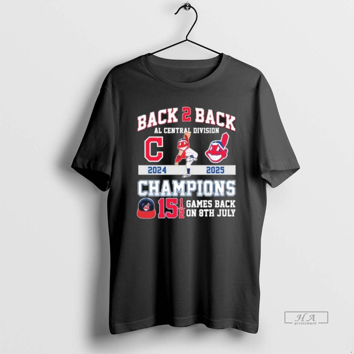 Official Back 2 Back Al Central Division Champions Cleveland Guardians Mascot