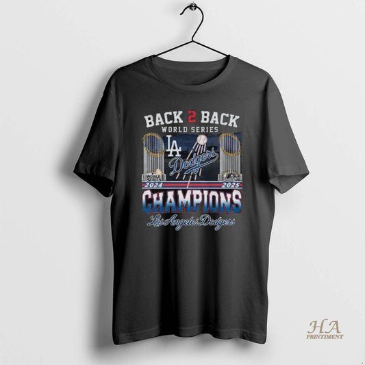 Official Back 2 Back World Series Champions 2024 2025 Los Angeles Dodgers Mlb Baseball