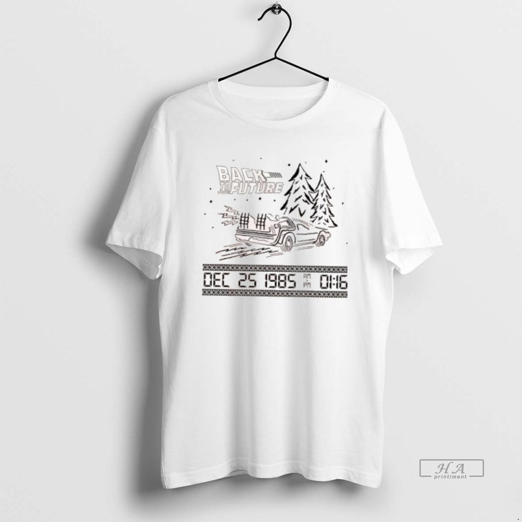 Official Back To The Future Dec 25 1985 Christmas Graphic