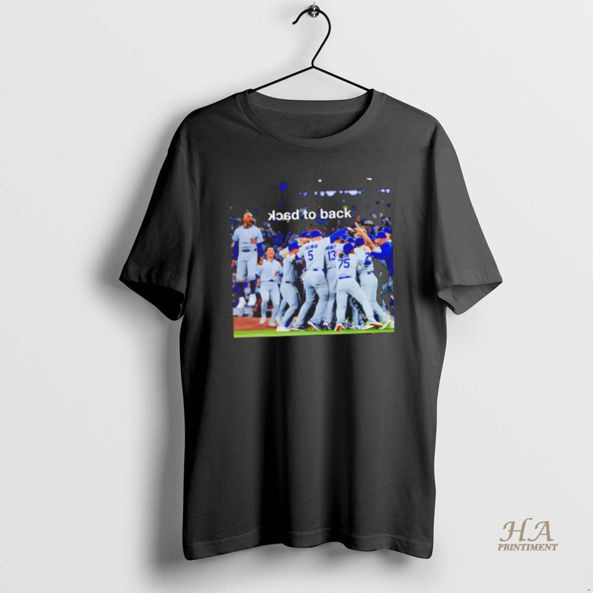 Official Back To Back Los Angeles Dodgers Champions Photo