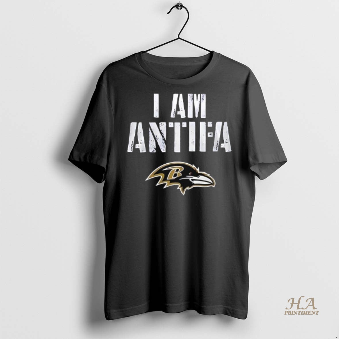 Official Baltimore Ravens I Am Antifa Against Fascism Shirt