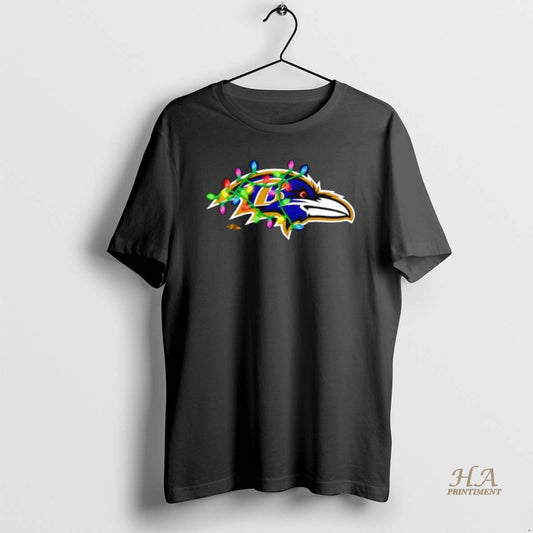 Official Baltimore Ravens Logo Holiday Lights