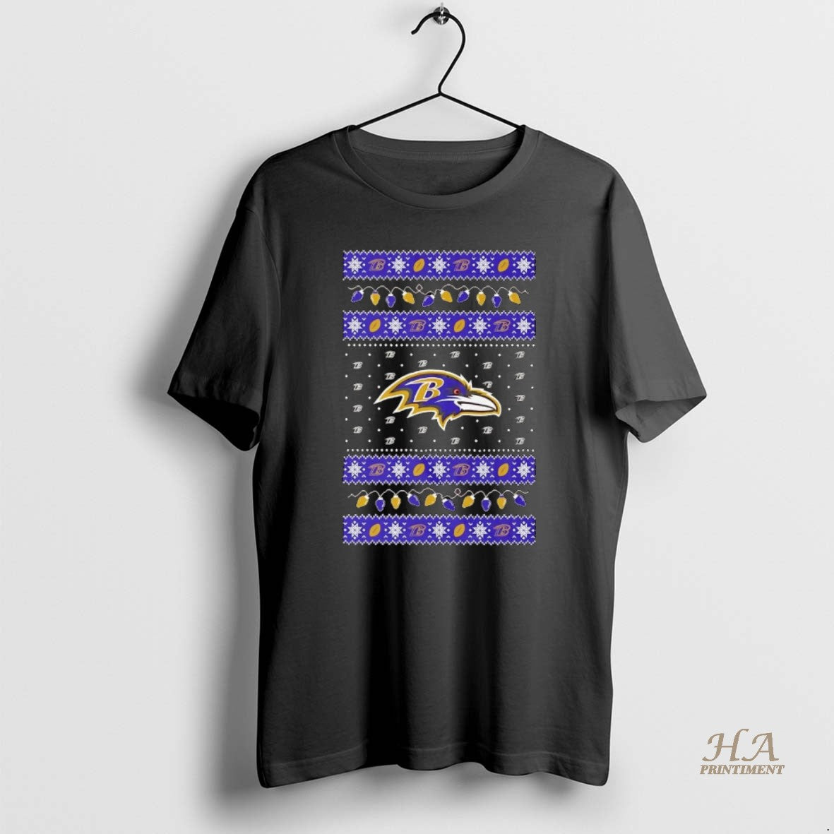 Official Baltimore Ravens Ugly Christmas Light