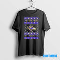 Official Baltimore Ravens Ugly Christmas Light Tee Sweater