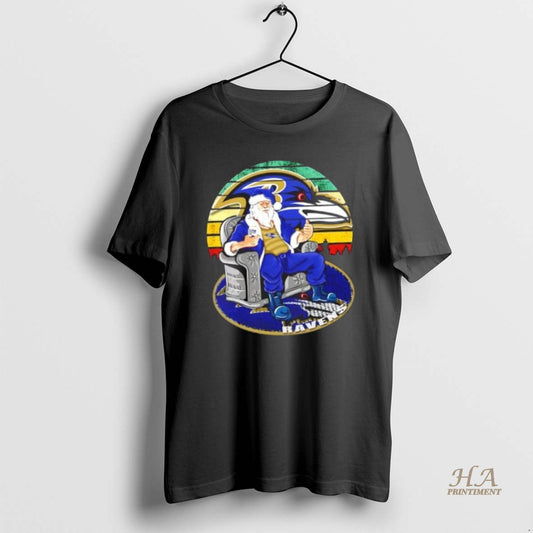 Official Baltimore Ravens X Santa Claus Christmas Vintage