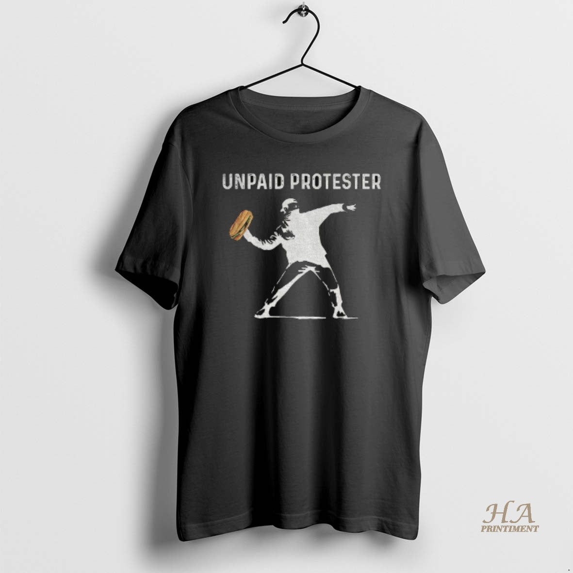 Official Banksy Inspired Protest Dc Sandwich Thrower Unpaid Protester
