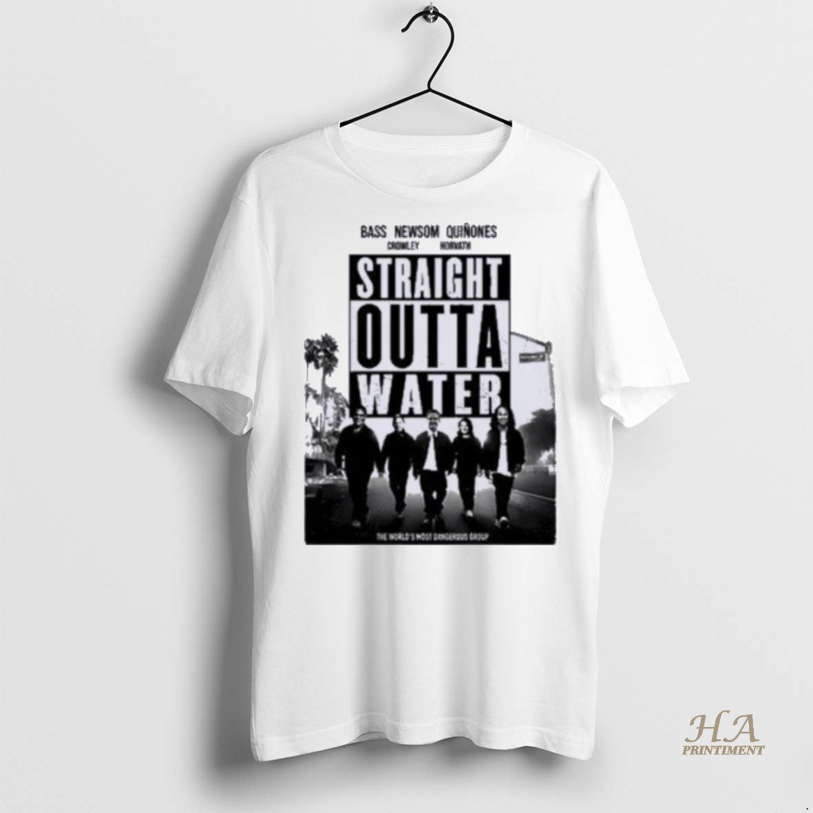 Official Bass Newsom Quinones Straight Outta Water Shirt