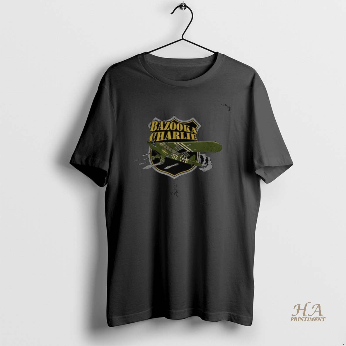 Official Bazooka Charlie Piper J 3 Cub Aircraft Shield
