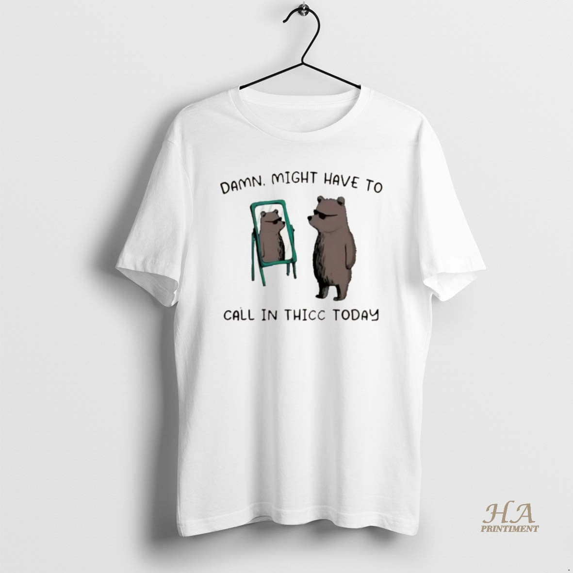 Official Bear Mirror Damn Might Have To Call In Thicc Today Meme Christmas