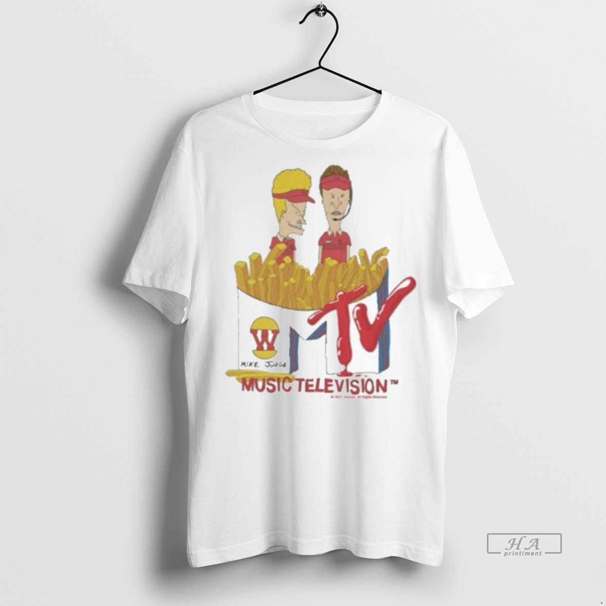 Official Beavis And Butt Head Mike Judge Music Television Burger World Shirt