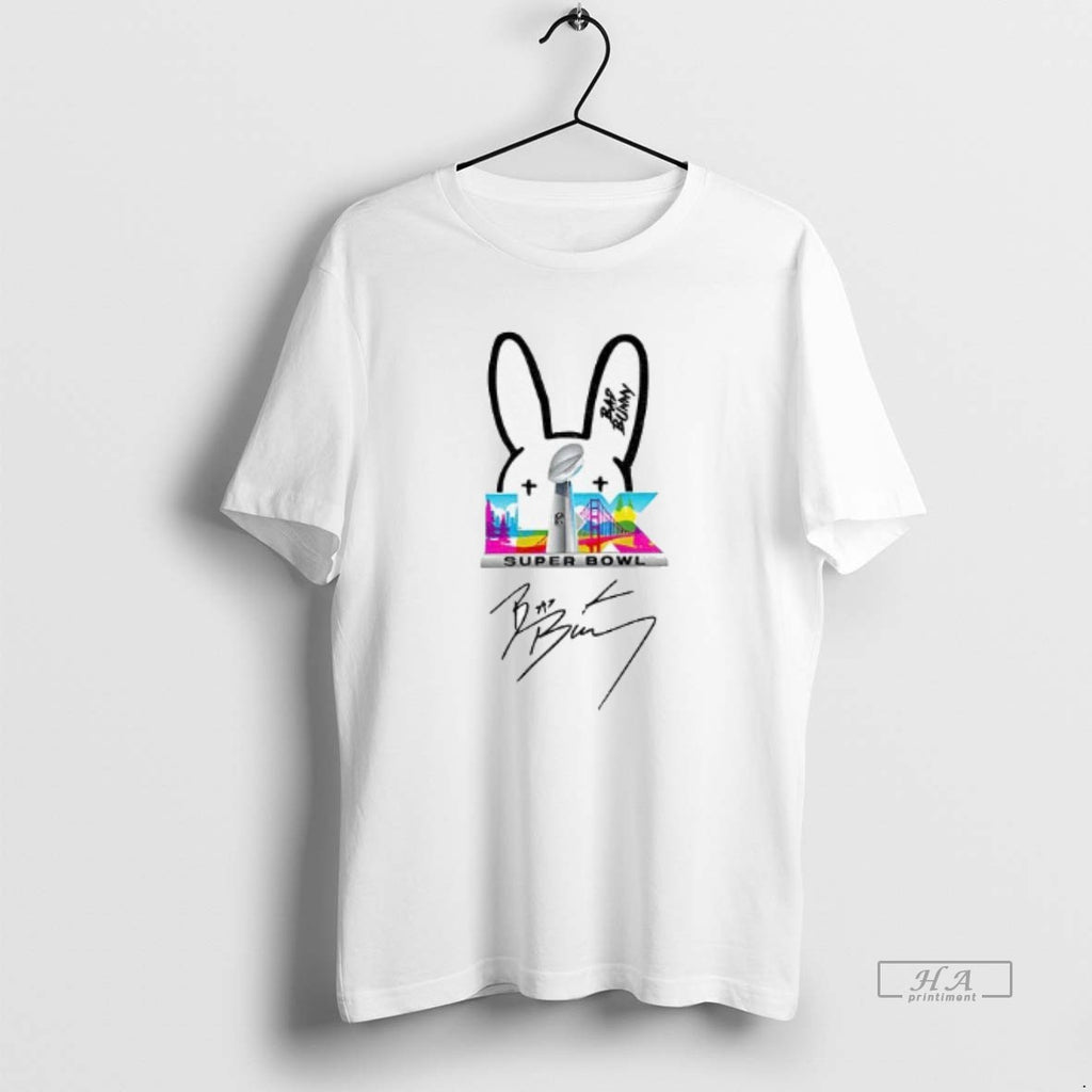 Official Benito Bowl Bad Bunny Puerto Rico Music Bunny Ears Logo Signature
