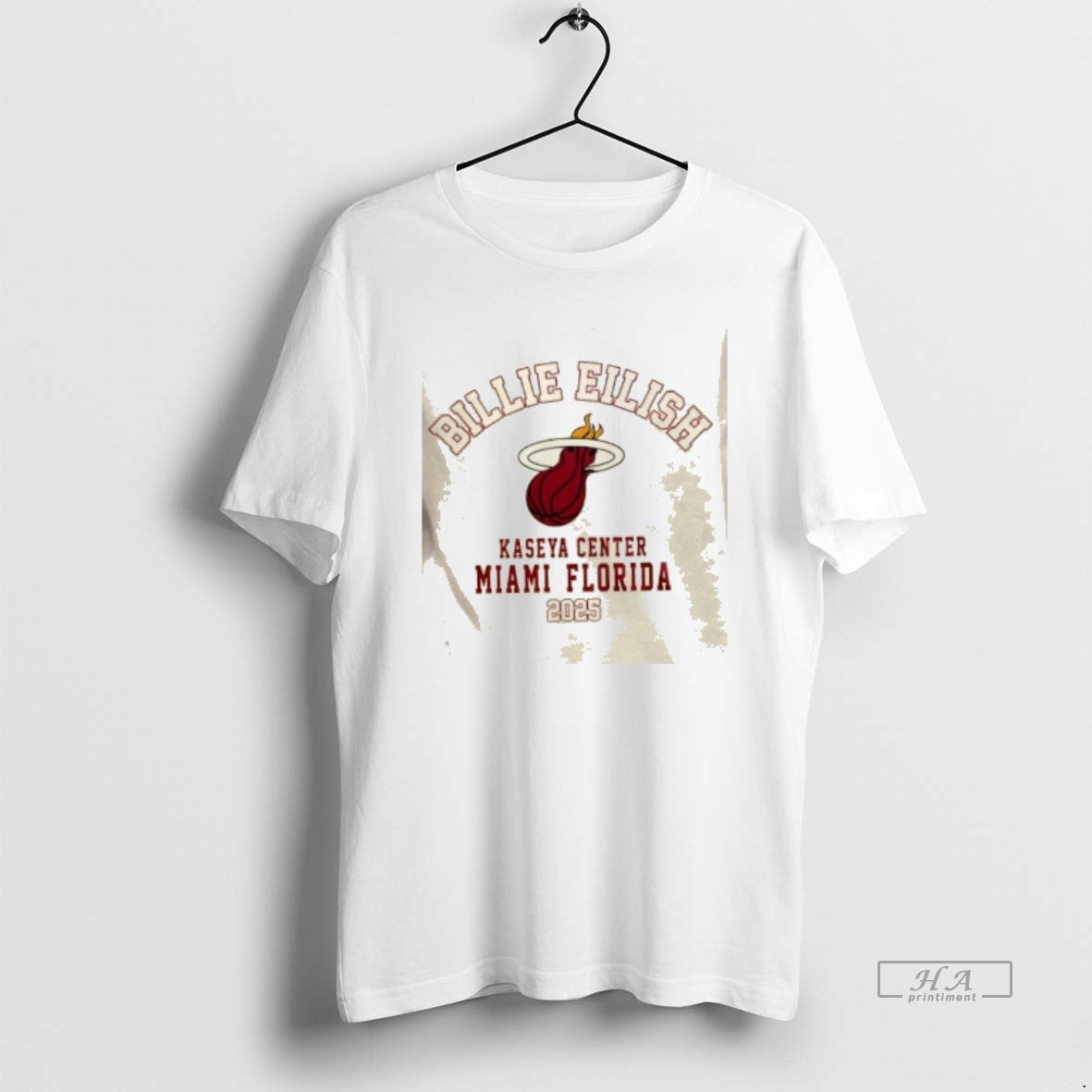Official Billie Eilish X Miami Heat 2025 Kaseya Center Miami Florida 2 Sided