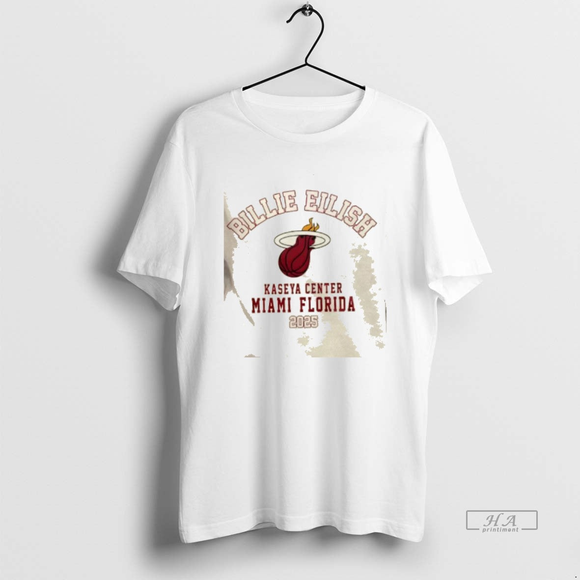 Official Billie Eilish X Miami Heat 2025 Tour 2 Sided