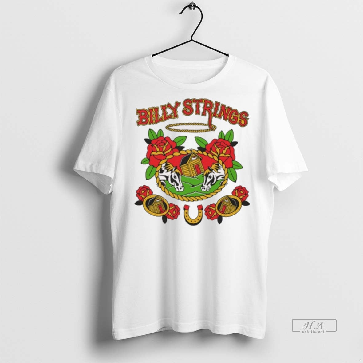 Official Billy Strings Horses And Houses Graphic 2025 Shirt