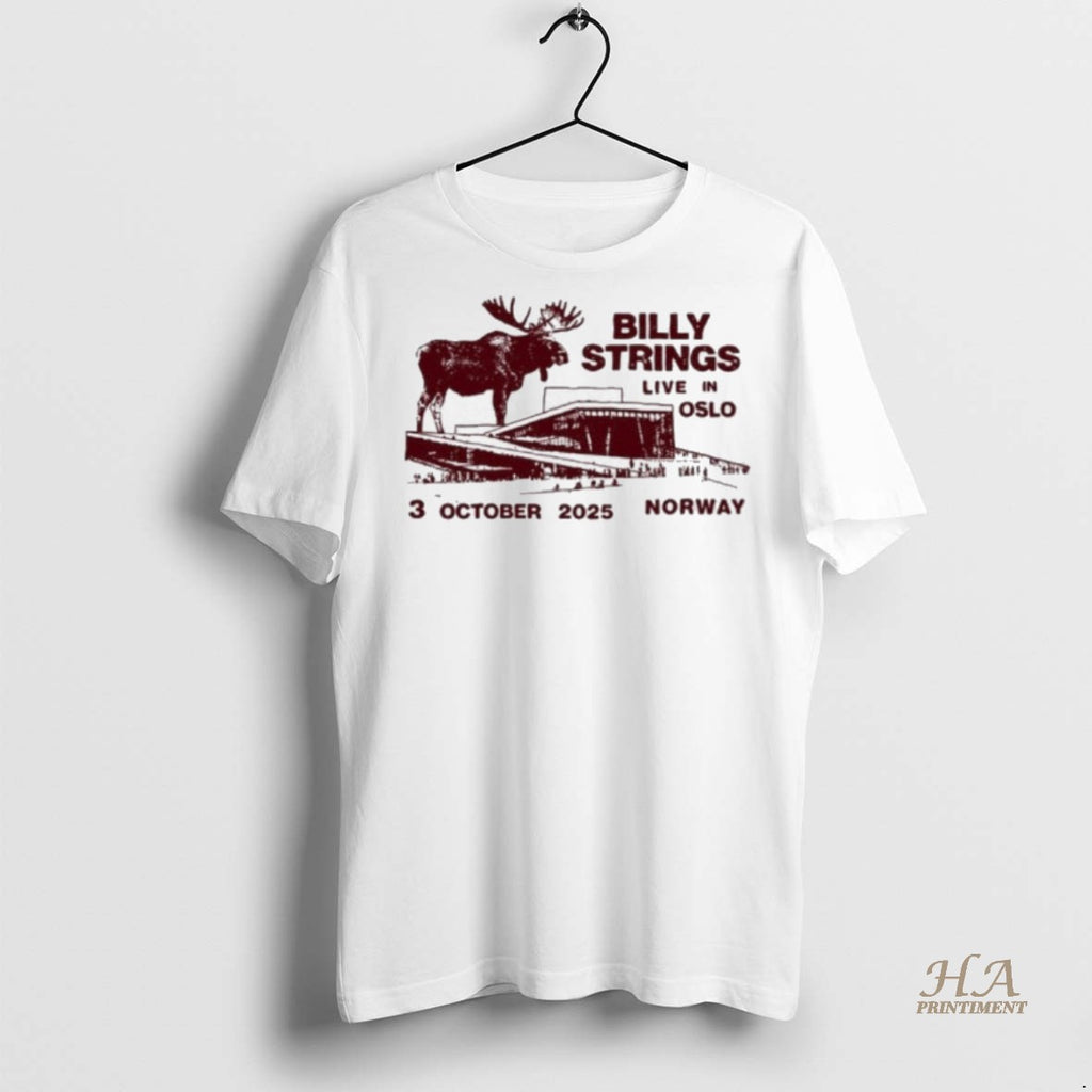 Official Billy Strings At Sentrum Scene Oslo Oct 3 2025 Tour Shirt