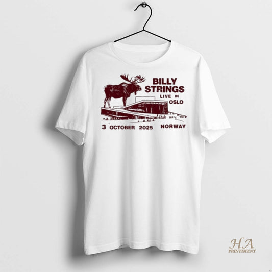 Official Billy Strings At Sentrum Scene Oslo Oct 3 2025 Tour Shirt