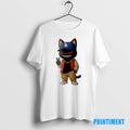 Official Black Cat Hiphop With Hat La Dodgers Tee Sweater
