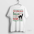 Official Black Cat Hallelujah Holy Shit Christmas Light Wheres The Tylenol Shirt