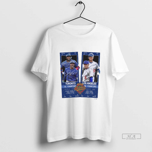 Official Blue Jays Al Champs Vs Dodgers Nl Champs 2025 World Series Matchup