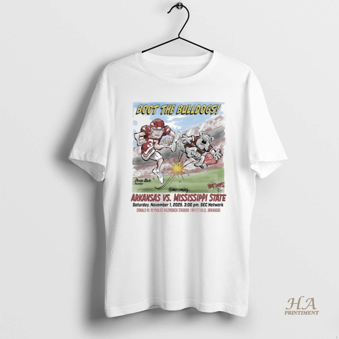 Official Boot The Bulldogs Arkansas Vs Mississippi State Homecoming November 1 2025 Fayetteville Ar