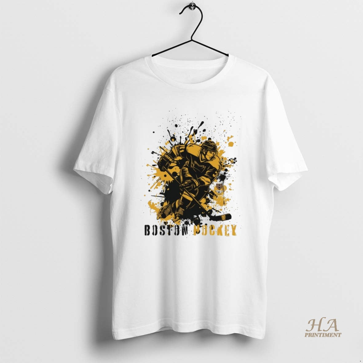 Official Boston Bruins Hockey Splatter Paint 2025