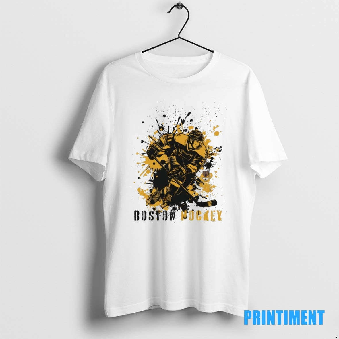 Official Boston Bruins Hockey Splatter Paint 2025 Tee Sweater