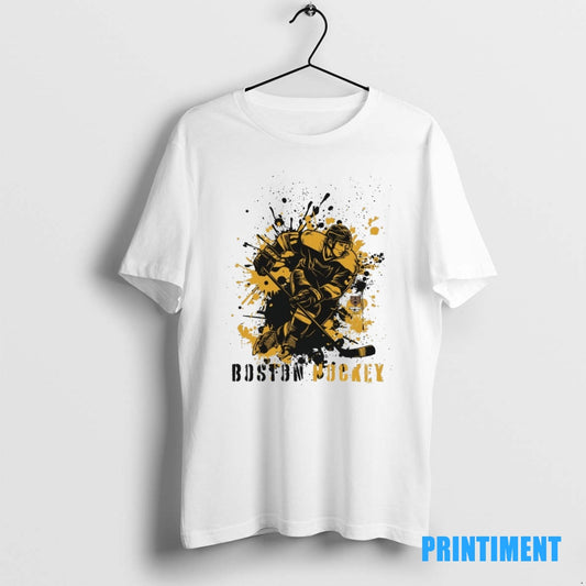 Official Boston Bruins Hockey Splatter Paint 2025 Tee Sweater